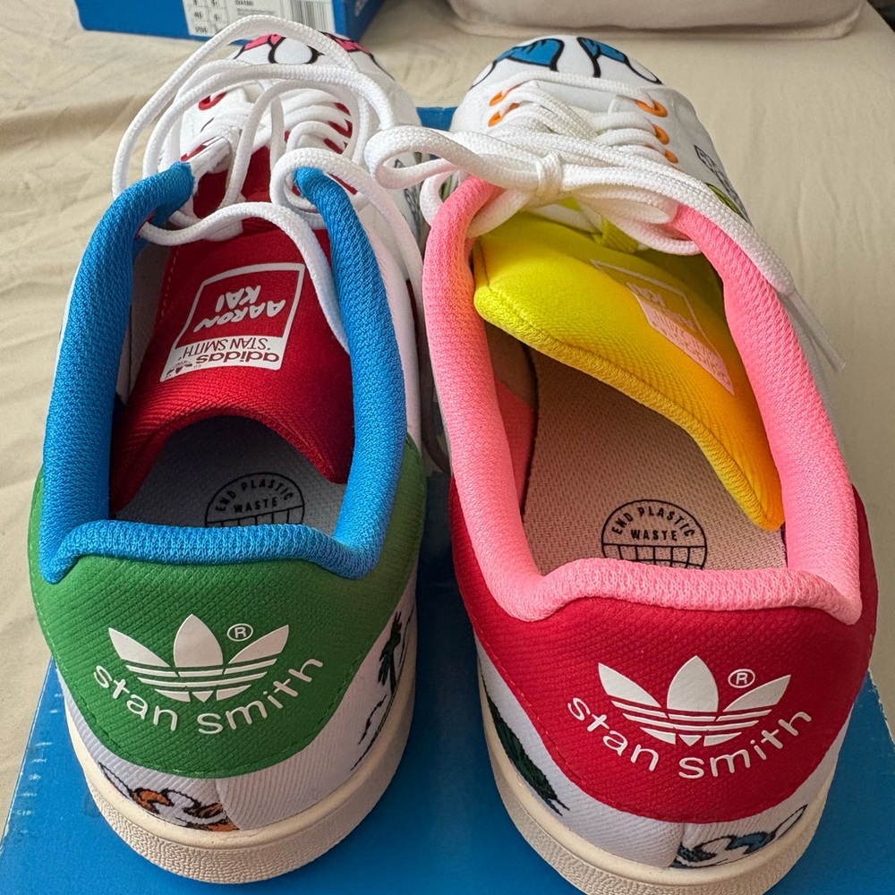 Adidas Stan Smith Multicolor Graphic Sneakers - Picture 3 of 5